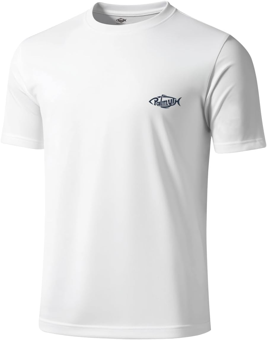 Palmyth Fishing Shirts for Men Sun Protection Shirts Short Sleeve UPF 50+ T-Shirt Tee Quick Dry - Image 2