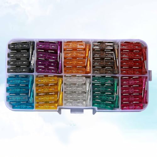 Kit de fusibles para automóvil jojofuny incluye fusibles de 2A a 35A 100 piezas para automóviles medianos con material de aleación, función de corte de energía y alta fiabilidad para seguridad del vehículo y electricidad miniatura 7