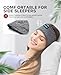 Perytong Sleep Headphones Wireless Headband Stretchable Bluetooth 5.2 Sleep Headband Earphones, Comfy Side Sleeping Earbuds with High Definition Stereo Speakers, Electronics, Gifts for Men Women