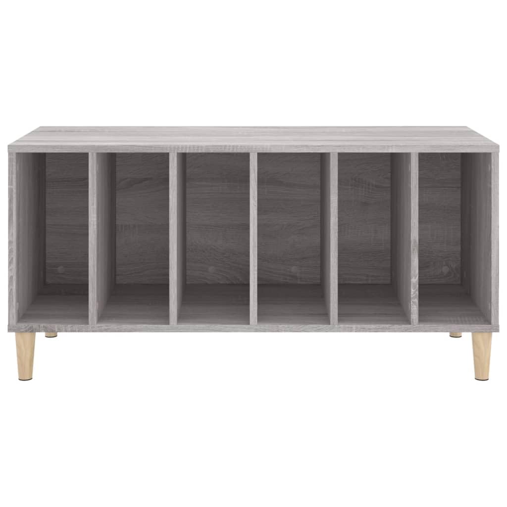 vidaXL Mobile Porta Dischi Grigio Sonoma 100x38x48cm Legno Multistrato, Mobile per Giradischi, Porta Dischi, mobiletto Porta vinili