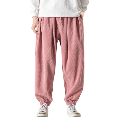Pantalon velours côtelé homme tendance urbaine en coupe ample confortable