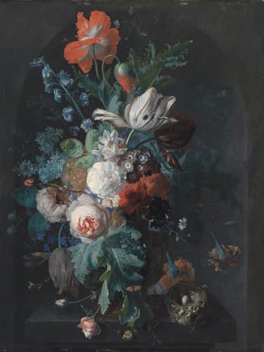 Impression Vase avec Fleurs Jan Van Huysum, poster pour décoration murale salon