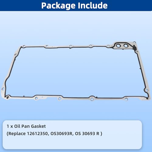 Image of OS30693R Oil Pan Gasket Set for Chevy Silverado 1500 2500 3500 Express Suburban Tahoe Camaro 4.8L 5.3L 5.7L 6.0L 6.2L,GMC Savana Sierra Yukon Envoy,Cadillac CTS Escalade 2001 2006 2012 2013 2014 2015