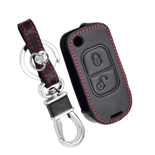 Étui clés voiture avec porte-clés pour Benz Classe A B W168 W169 W245 de 2000 à 2006