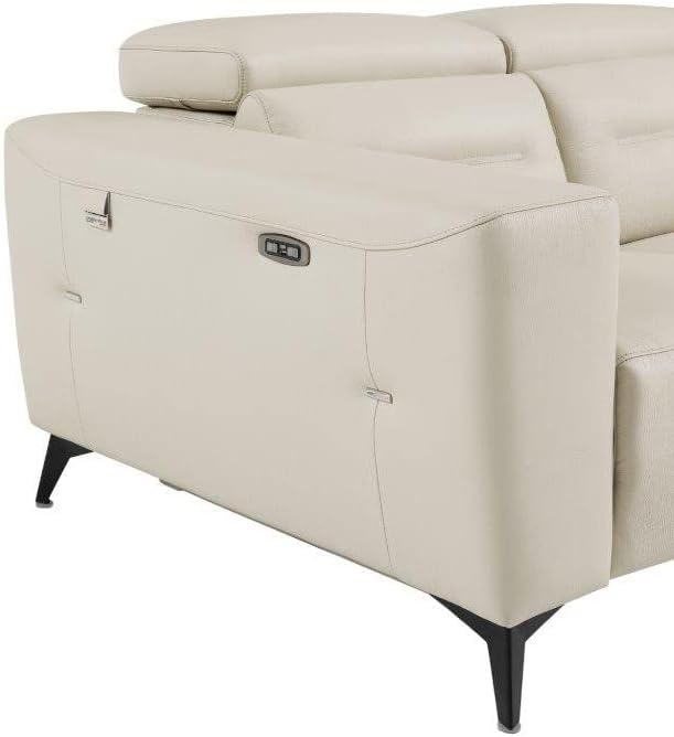 Miniatura 9 de Blackjack Furniture Ferrara Power Sofá reclinable biplaza con puertos USB para cargar dispositivos, reposacabezas ajustables multiposición, diseño