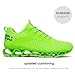 Mens Running Shoes Lace up Blade Non Slip Fashion Sneakers Breathable Mesh Casual Sport Athletic Walking Shoes