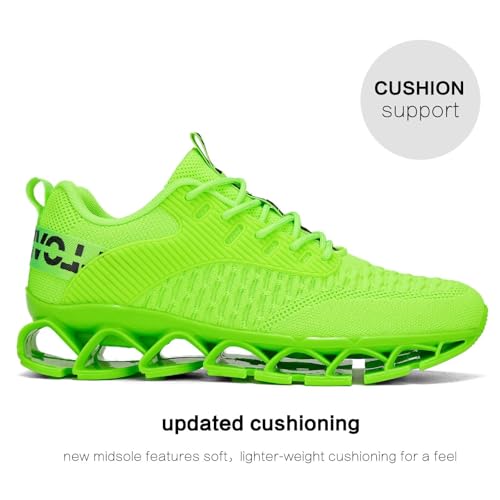 Image of Chopben Men's Running Shoes Blade Non Slip Fashion Sneakers Breathable Mesh Soft Sole Casual Athletic Walking Shoes