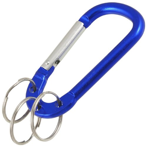 uxcell International Klein Blue Portable Key Ring Carabiner