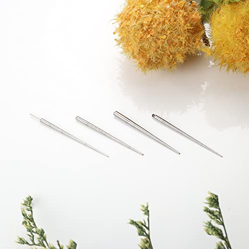 Finrezio 14G Titanium Piercing Taper Insertion Pin For Ear/Nose/Navel/Nipple/Lip/Eyebrow Stretcher Body Piercing Stretching Kit Assistant Tool #TOP6