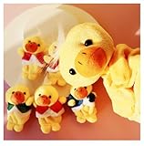 5 Little Ducks Finger Puppets for Kids, 6 Pack Plush Finger Puppets Toy, Storytelling Theater Role Play, Bedtime Story for Toddlers