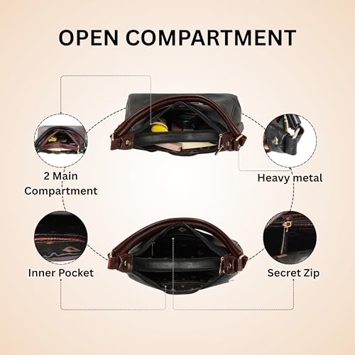 Image of Durable leather Hobo Bag for Women Branded Stylish Handbag