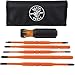 Klein Tools 32288 Insulated Screwdriver, 8-in-1 Screwdriver Set with Interchangeable Blades, 3 Phillips, 3 Slotted and 2 Square Tips