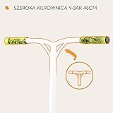 LIONELO Whizz Hulajnoga Wyczynowa Dziecięca do 100 kg, Łożyska ABEC-9, Hulajnoga Aluminiowa, System Kompresji HIC, Koła 110 mm, Szeroka Kierownica Y-bar, Hamulec Flex Fender MN Steel