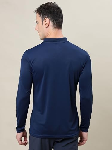 Image of TECHNOSPORT Men's 100% Polyester Slim Fit T-Shirt - (P710 P ) Pack of 1