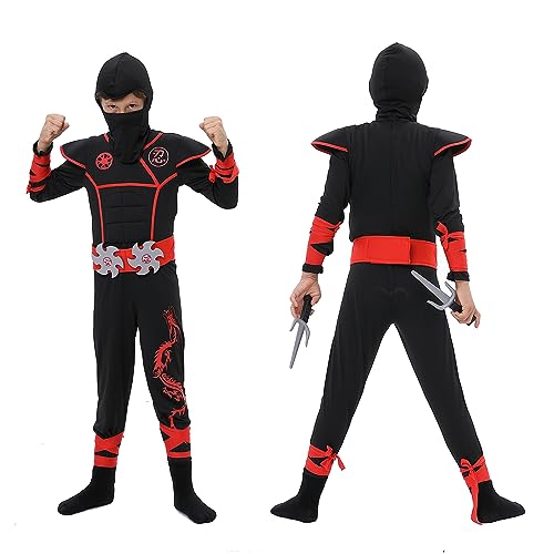 Disfraz de Ninja para niños con accesorios de espuma miniatura 3