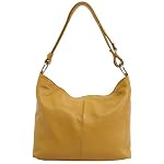Damen Leder Handtasche Schultertasche Umhängetasche Hobo bag GL005 – Bild 2