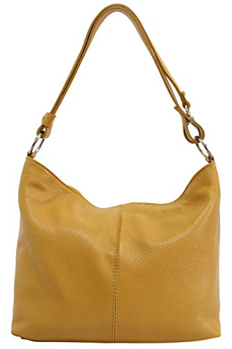 Damen Leder Handtasche Schultertasche Umhängetasche Hobo bag GL005 – Bild 3
