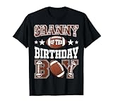 Granny Of The Birthday Boy Football Game Day T-Shirt