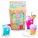 Lupy Lups! Magic Floating Cotton Candy -It Floats! 6.3 oz 15 Balls-Assorted Flavors- Pastel Candy for Stocking, Treats, Party Favors, Buffet table and Pinata