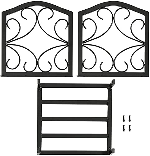 Porte-bûches vertical en fer forgé stable accessoire cheminée