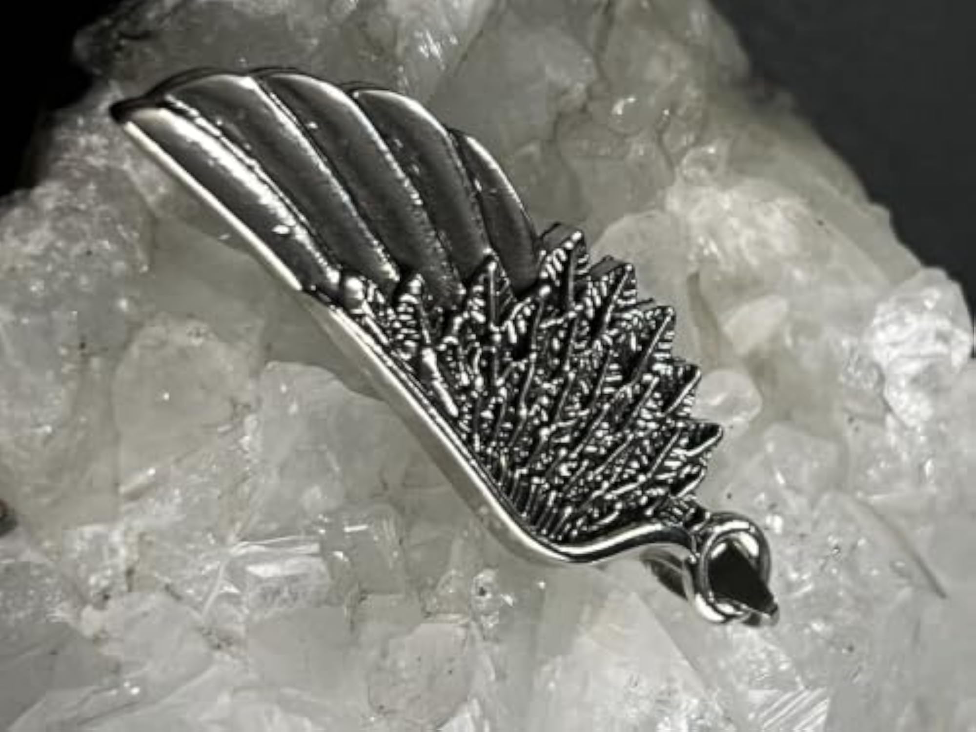 Stainless Steel Angel Wing Pendant Charm Necklace