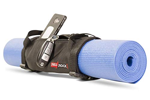 Redrock Inc Yoga Mat Strap Sling with a Built-in Zippered Bag for Phone