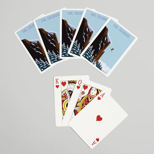 Baraja de Poker Lantern Press Vail Colorado 52 Cartas miniatura 7