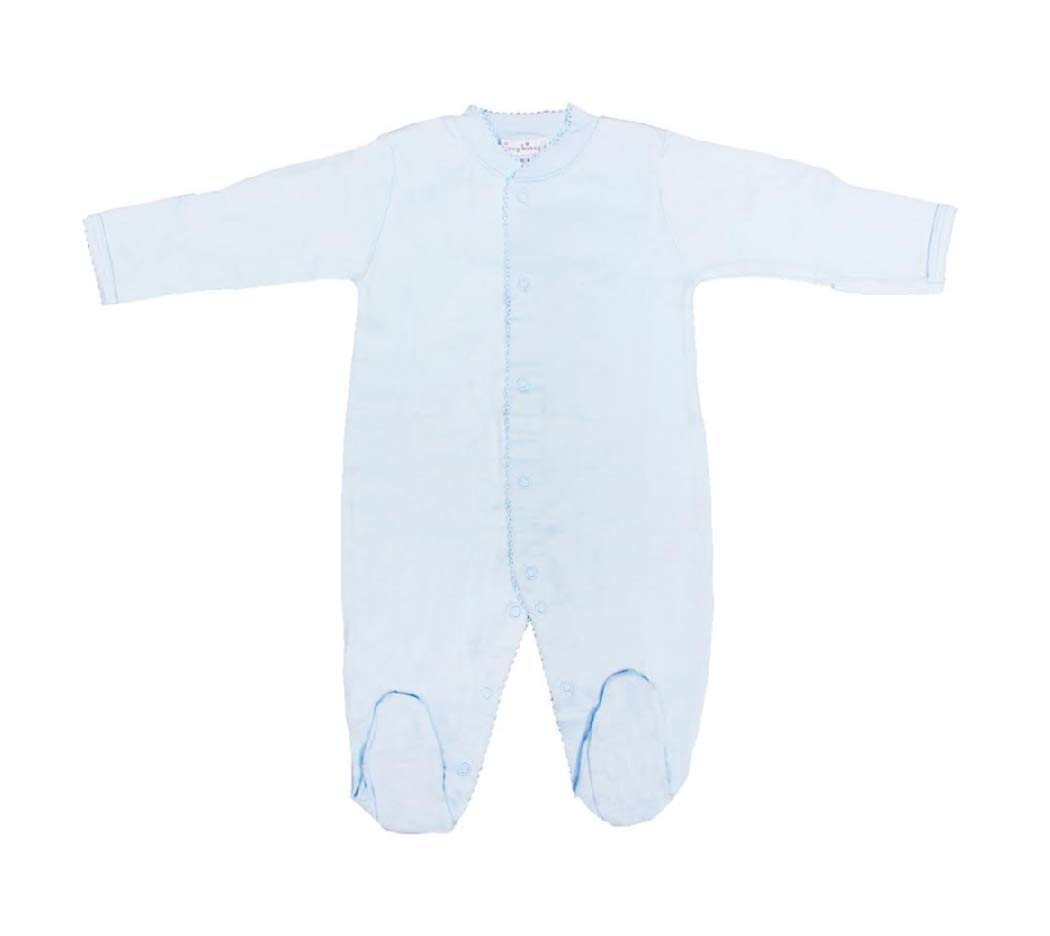 Kissy KissyBasic Footie - Blue-0-3mos