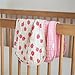 Itzy Ritzy Set of 2 Baby Burp Cloths – Ultra-Soft Absorbent Burping Cloths for Babies - Made of 100% Cotton Muslin and Generously Sized with Trendy Coordinating Prints – Machine Washable (Strawberry)