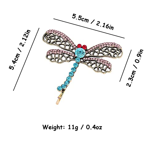 Mullike Coraline Key Pendant Necklace Seeing Stone Necklace Dragonfly Hair Clips Halloween Movie Props Cosplay Costume for Women Men4