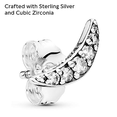 Pendientes botón Pandora 297569CZ mujer plata