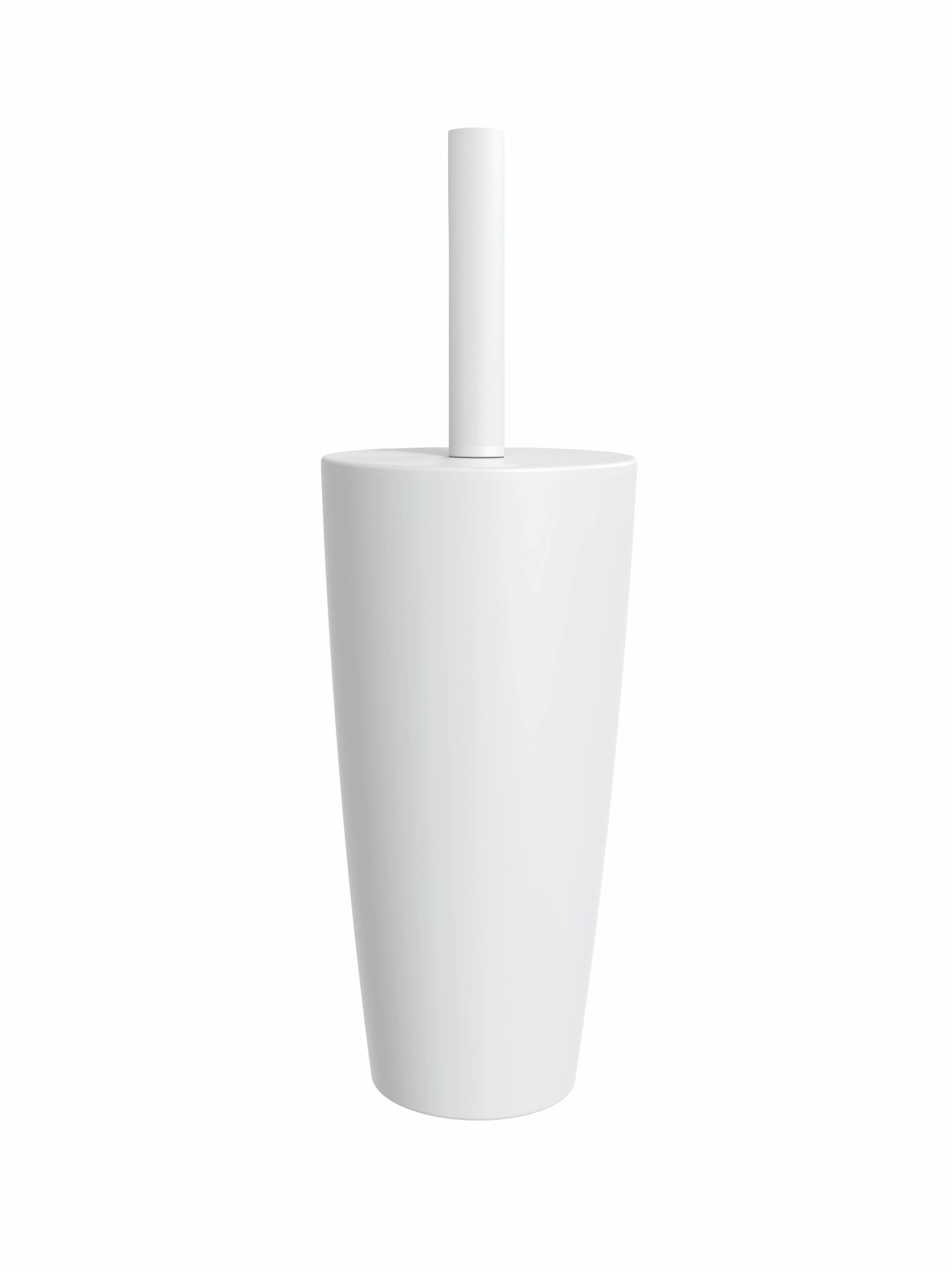 Blue Canyon Boda Toilet Brush & Holder, Plastic Brush for Toilet, Brush for Deep Cleaning, Flexible Bristles, Long Lasting Material, 360°, Odour Free Holder, Cleaner for Bathroom & Office, White