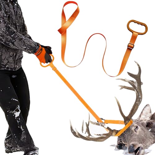 kfeity Deer Drag with Wider High-Strength Handle, Heavy Duty Deer Drag Strap, Easy & Fast to use Durable Safety Deer Dragging Rope Deer Hunting Accessories for Deer Hunters
