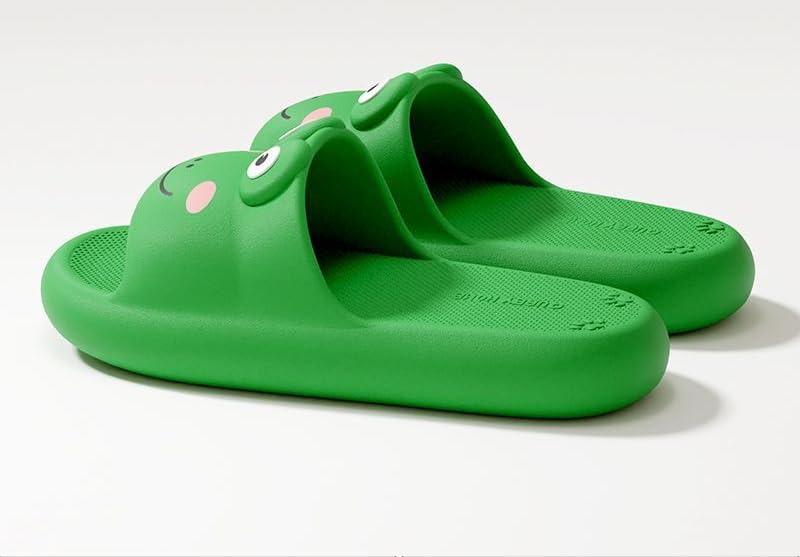 Cute Kawaii Frog Pillow Slipper Cloud Slides Non-Slip Summer Slipper4