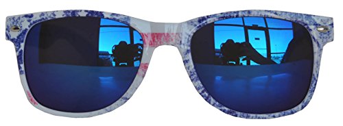 Image of OWL Classic American Flag Sunglasses USA Patriot Colored Lens 4th of July
