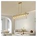 Crystal Chandeliers 8 Lights Round Adjustable Height Ceiling Lighting Fixture for Bedroom Hallway, Luxury