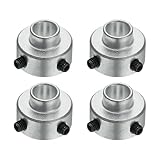 MECCANIXITY 4pcs Aluminium Alloy Shaft Collar, 1/4