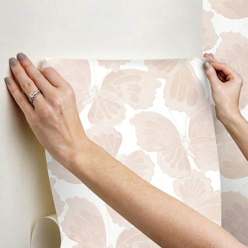 York Wallcoverings Aviva Stanoff Monarch Pink Premium Peel and Stick Wallpaper, PSW1567RL by York Wallcoverings - Image 3