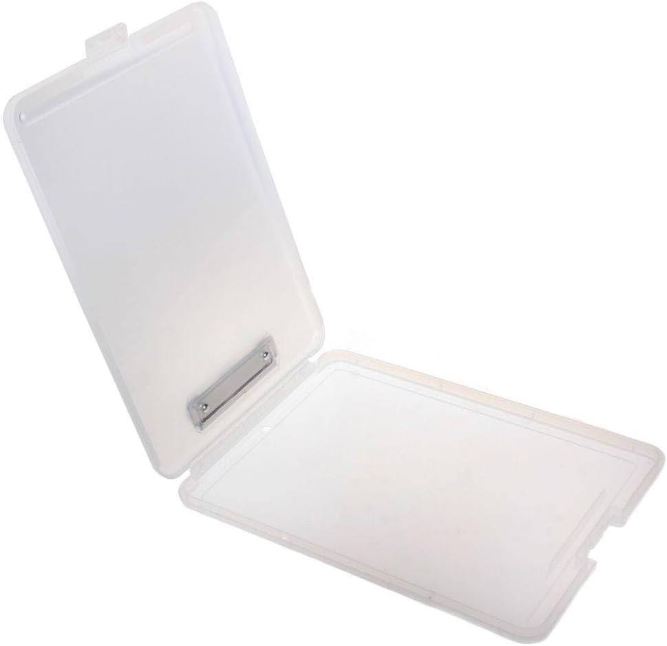 Tiger 301877 Tuff Box with Clipboard, White