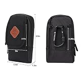 FIREDOG Torba odporna na zapachy, odporna na zapachy, przetestowana przez psa, mini torby crossbody do przechowywania w podróży (czarna)