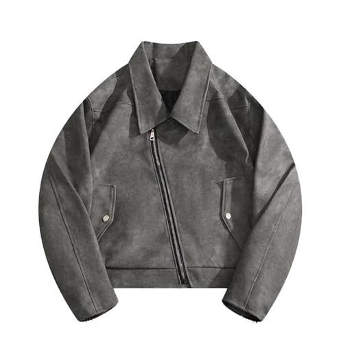 Veste en cuir pour homme pour les sorties urbaines et soirées décontractées