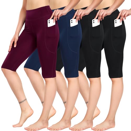 CADMUS 4 or 1 Pack Women's Bike Shorts Leggings Spandex Athletic Shorts