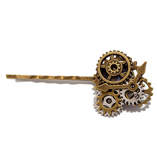 BLESSUME Vintage Steampunk Hair Clip Punk Gothic Headwear (Style 15)