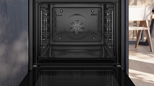 Siemens EQ322IAAB, iQ300 Einbauherd-Set, Bestehend aus HE213ABB4 Herd, 60 x 60 cm, 3D Heißluft für gleichmäßige Hitze, LCD-Display & EI631CFB1E Induktionskochfeld, Bräterzone, powerBoost, Rahmenlos