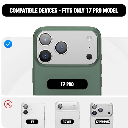 Image of Kratos Soft Silicone Case Cover Compatible with iPhone 17 Pro - Everyday Comfort Protection, Wireless Magnetic Charging Case with Raised Edge Camera & Screen Protection, Shock-Resistant Design