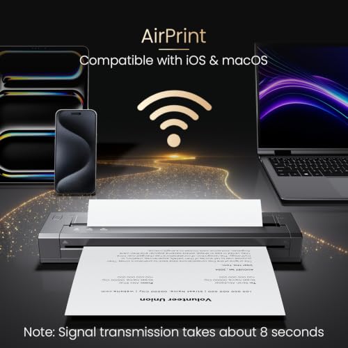 Image of Phomemo G100 Pro AirPrint Portable Printers Wireless for Travel with Case