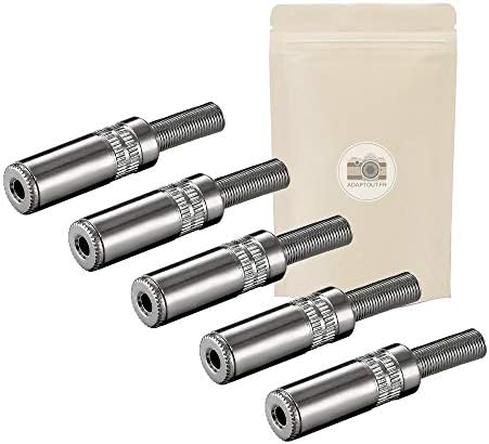 Spina Jack 3.5mm Stereo Maschio con gomito da saldare - Connettore presa Jack/Mini Jack/Minijack con gomito da angolo retto 90° - 100% in metallo placcato oro 18K - Adaptout marca francese Spina Jack 3.5mm Stereo Maschio con gomito da saldare - Connettore presa Jack/Mini Jack/Minijack con gomito da angolo retto 90° - 100% in metallo placcato oro 18K - Adaptout marca francese