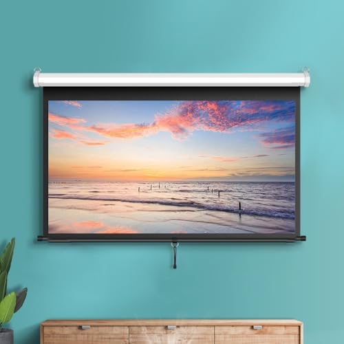 Pantalla Manual Retráctil 72 Pulgadas 16:9 HD miniatura 2