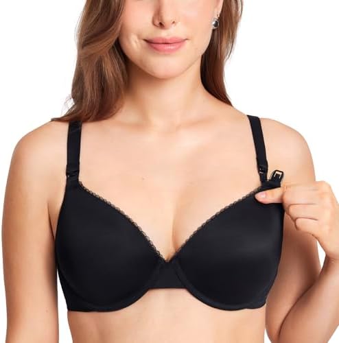 Gratlin Women's Underwire Nursing Bras Support Full Coverage Ligh...