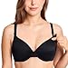 Gratlin Women's Full Cup Lightly Lined Plunge Underwire Maternity Nursing Bra Black 34DD
